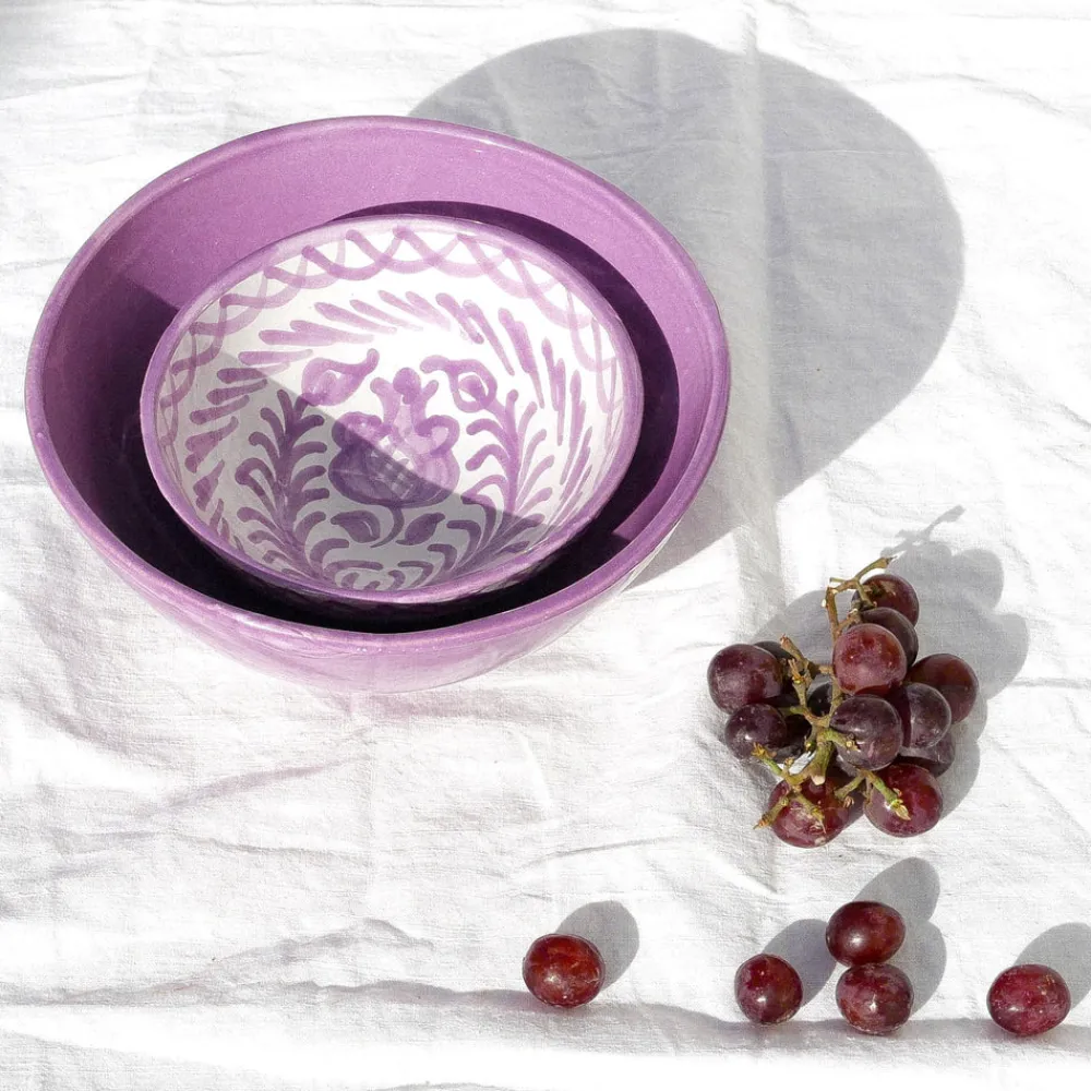 Pomelo Casa Dinnerware|Casa Lila Medium Bowl with Lilac Glaze