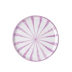 Pomelo Casa Dinnerware|Casa Lila Salad Plate with Candy Cane Stripes