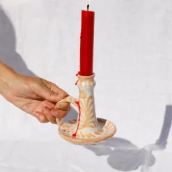 Pomelo Casa Candles|Casa Melocoton Candlestick with Hand-Painted Designs