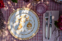 Pomelo Casa Dinnerware|Casa Melocoton Dinner Plate with Traditional Designs