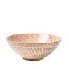 Pomelo Casa Dinnerware|Casa Melocoton Large Bowl with Hand-painted Designs