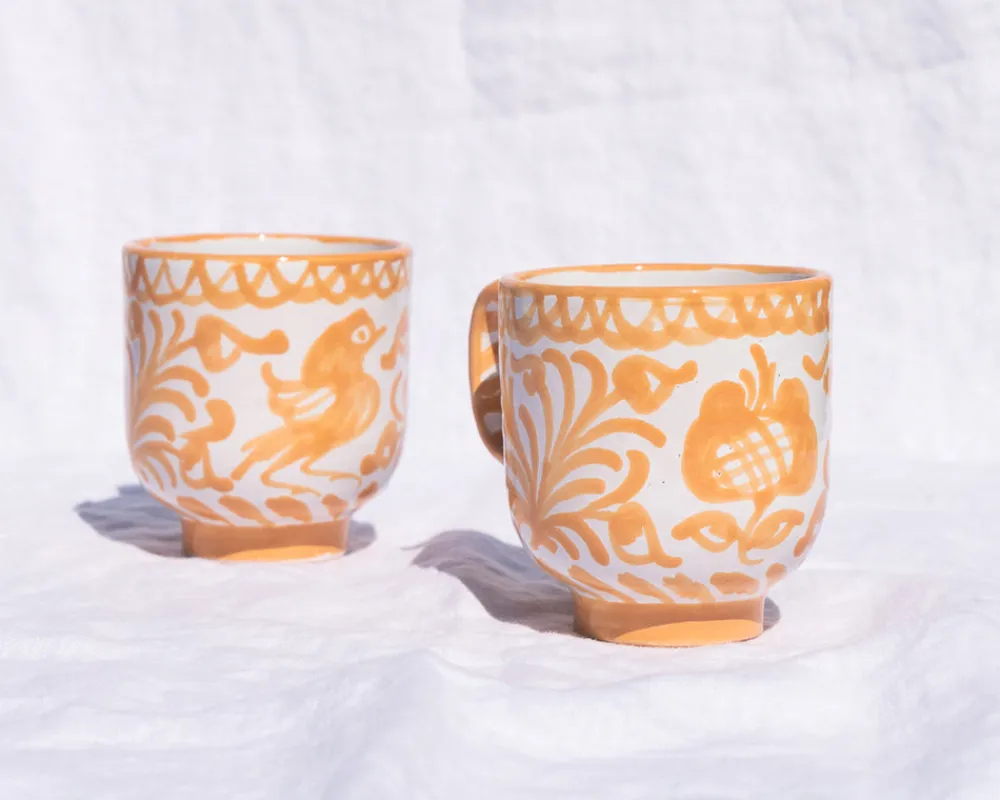 Pomelo Casa Dinnerware|Casa Melocoton Mug with Hand-painted Designs