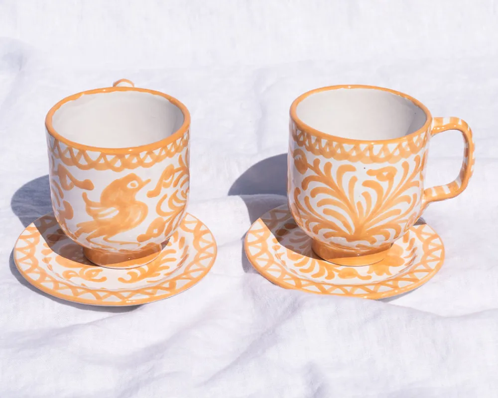Pomelo Casa Dinnerware|Casa Melocoton Mug with Hand-painted Designs