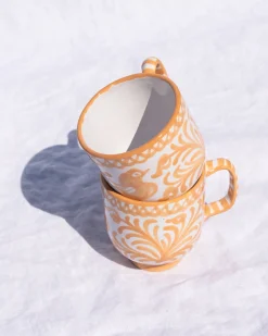 Pomelo Casa Dinnerware|Casa Melocoton Mug with Hand-painted Designs