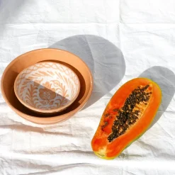 Pomelo Casa Dinnerware|Casa Melocoton Small Bowl with Hand-painted Designs