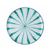 Pomelo Casa Dinnerware|Casa Verde Dinner Plate with Candy Cane Stripes