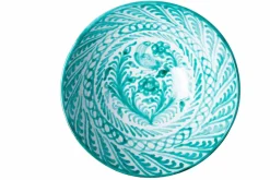 Pomelo Casa Dinnerware|Casa Verde Large Bowl with Hand-painted Designs