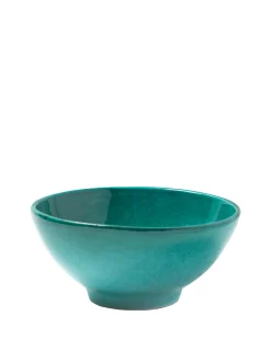 Pomelo Casa Dinnerware|Casa Verde Medium Bowl with Green Glaze