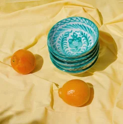 Pomelo Casa Dinnerware|Casa Verde Small Bowl with Hand-painted Designs