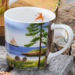 Caskata Dinnerware|X Felix Doolittle By the Sea Mugs, Set of 4