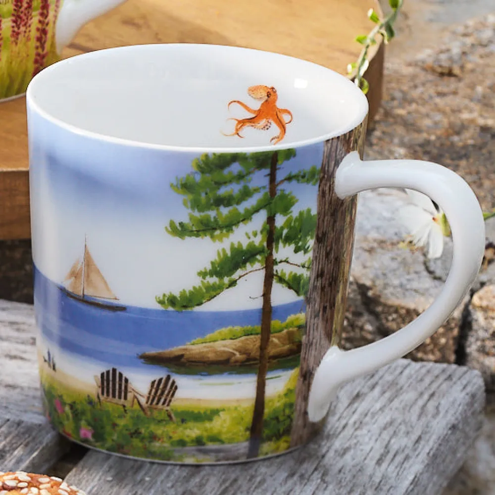 Caskata Dinnerware|X Felix Doolittle By the Sea Mugs, Set of 4