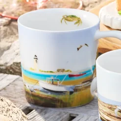 Caskata Dinnerware|X Felix Doolittle By the Sea Mugs, Set of 4