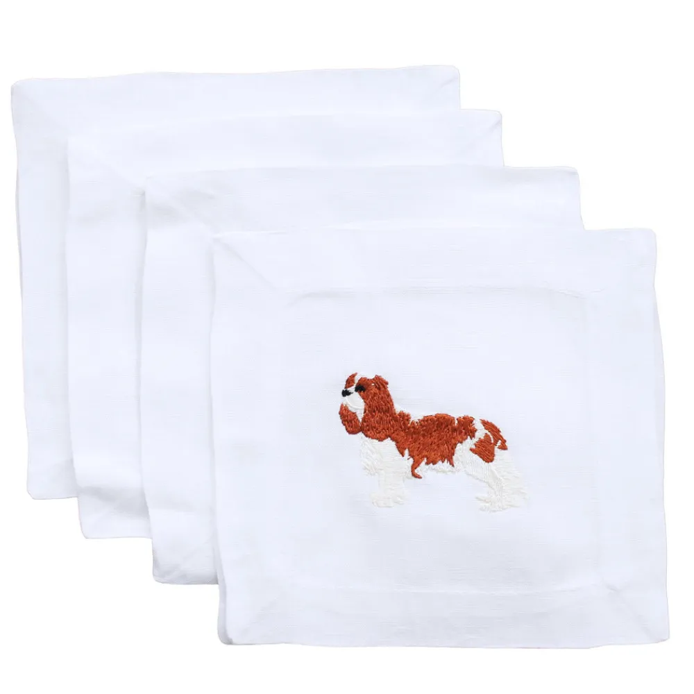 Lettermade Place Settings & Linens|Cavalier King Charles Spaniel Cocktail Napkins