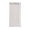 Kim Seybert Place Settings & Linens|Chambray Fringe Napkin in Gray, Set of 4
