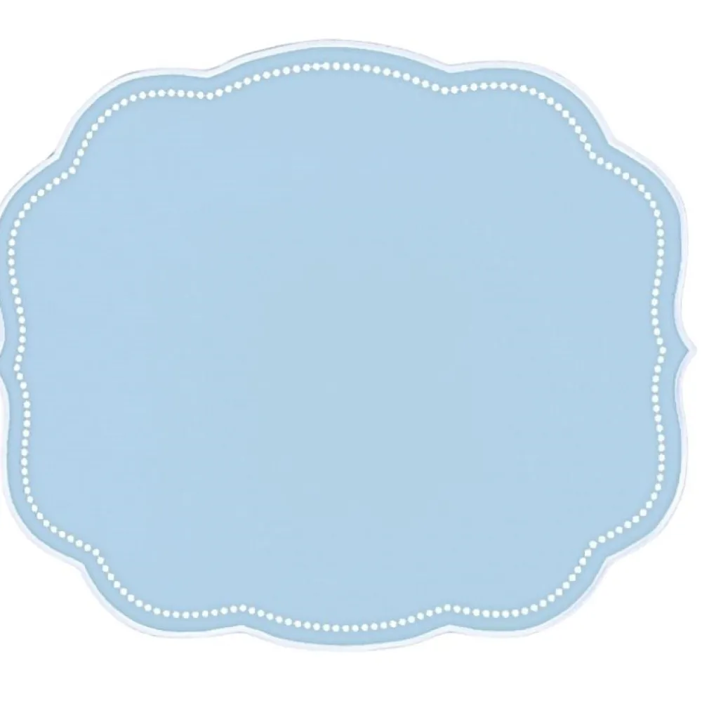 Flying Sheep Country Place Settings & Linens|Charlotte Placemat in Blue, Set of 4