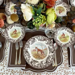 Flying Sheep Country Place Settings & Linens|Charlotte Placemat in Cocoa, Set of 4