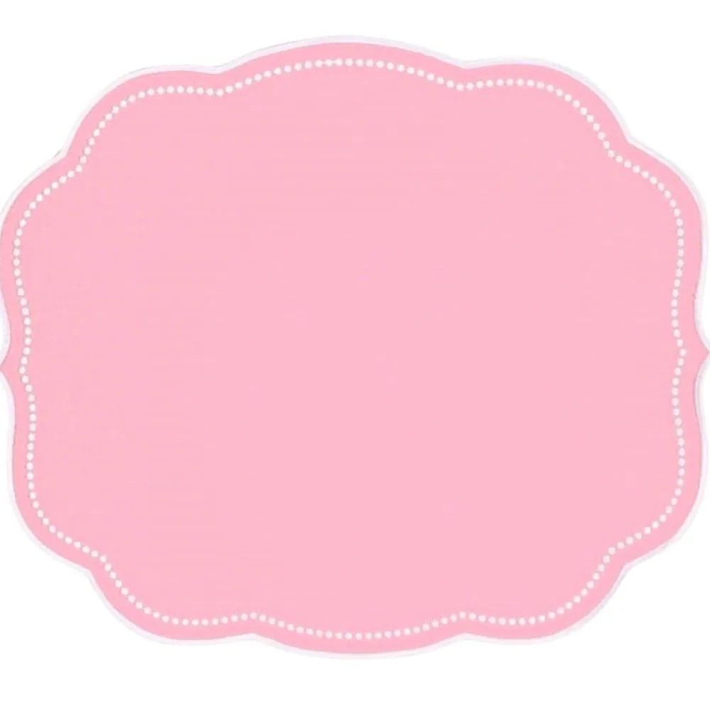 Flying Sheep Country Place Settings & Linens|Charlotte Placemat in Pink, Set of 4