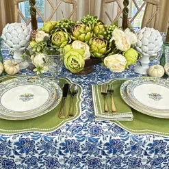 Flying Sheep Country Place Settings & Linens|Charlotte Placemat in Sage, Set of 4