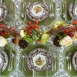 Flying Sheep Country Place Settings & Linens|Charlotte Placemat in Sage, Set of 4