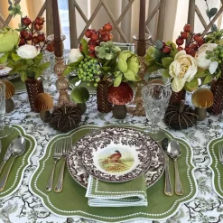 Flying Sheep Country Place Settings & Linens|Charlotte Placemat in Sage, Set of 4