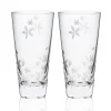 Caskata Glassware|Chatham Bloom Highball Glasses, Set of 2