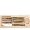 Jean Dubost Laguiole Flatware|Cheese Knives in Box, Set of 4