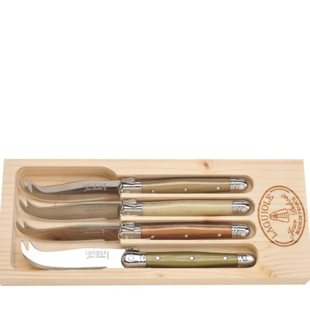 Jean Dubost Laguiole Flatware|Cheese Knives in Box, Set of 4