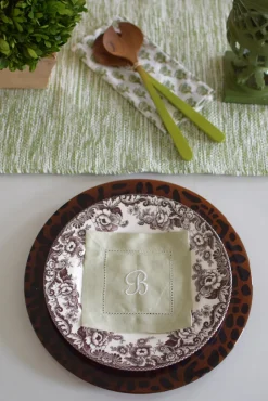 Maggie Bentley Designs Dinnerware|Cheetah Charger, Set of 4