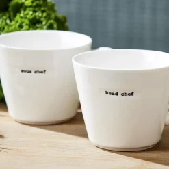 Two's Company Dinnerware|Chef Mugs in Gift Box, Set of 2