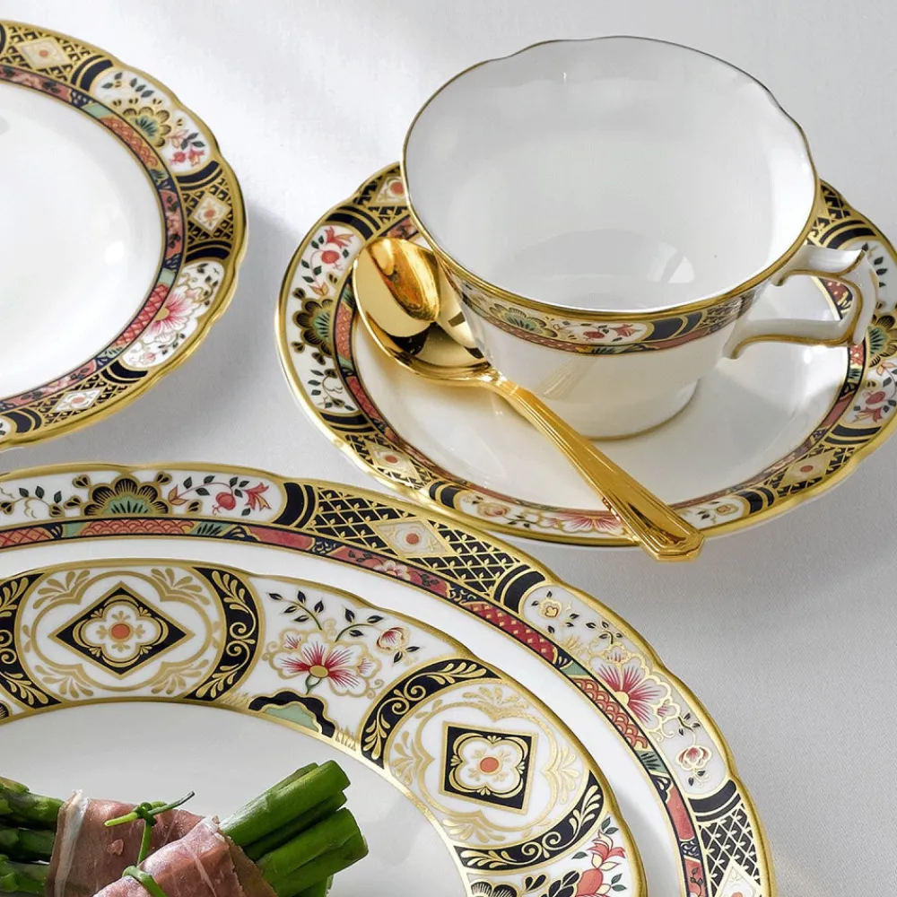 Royal Crown Derby Dinnerware|Chelsea Garden Tea Cup & Saucer