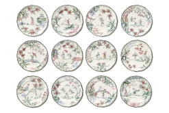Laboratorio Paravicini Dinnerware|Chinoiserie Dessert Plates, Set of 12