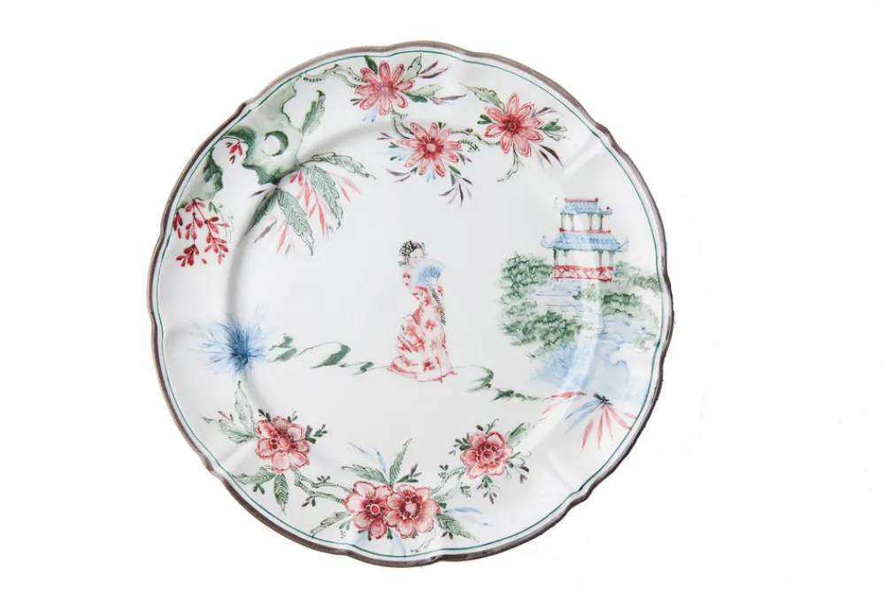 Laboratorio Paravicini Dinnerware|Chinoiserie Dinner Plates, Set of 12