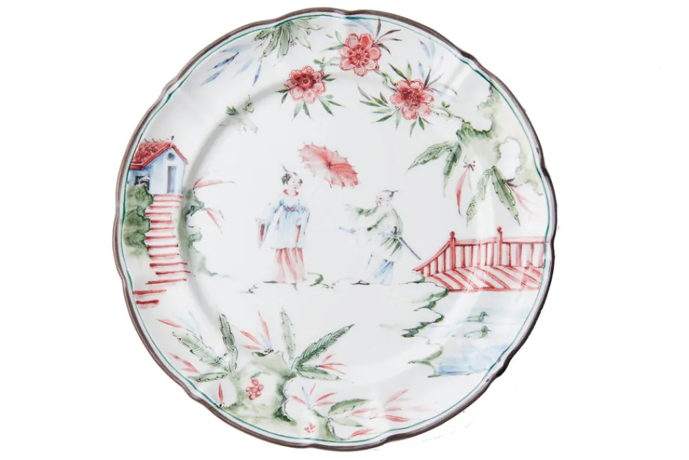 Laboratorio Paravicini Dinnerware|Chinoiserie Dinner Plates, Set of 12
