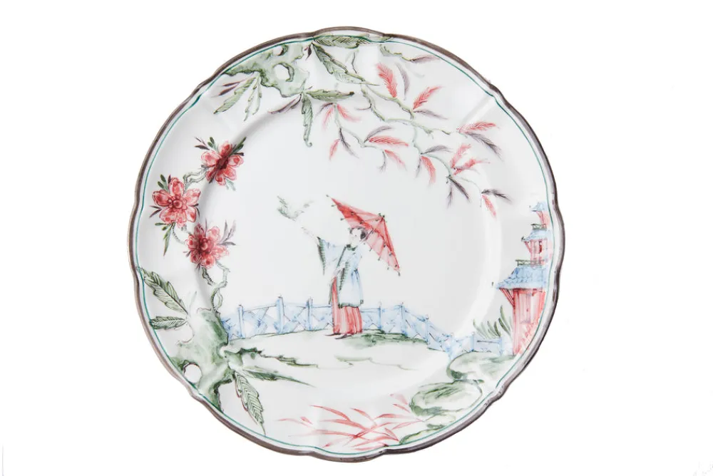 Laboratorio Paravicini Dinnerware|Chinoiserie Dinner Plates, Set of 12