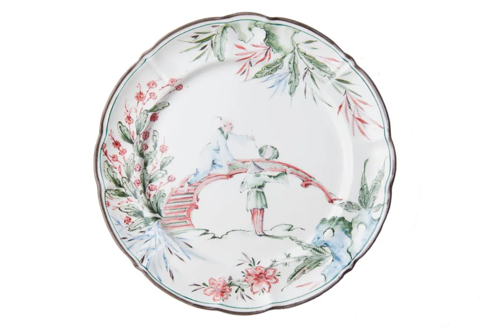 Laboratorio Paravicini Dinnerware|Chinoiserie Dinner Plates, Set of 12