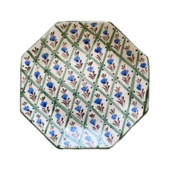 Carolina Irving and Daughters Dinnerware|Chita Green Trellis Dessert Plate