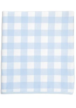 Loulou La Dune Place Settings & Linens|Chloe Gingham Tablecloth in Blue