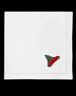 Henry Handwork Place Settings & Linens|Christmas Tree Car Napkin