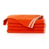 Caravan Place Settings & Linens|Chunky Linen Napkins in Orange, Set of 4