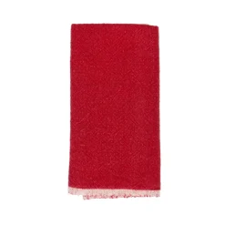 Caravan Place Settings & Linens|Chunky Linen Towels in Red, Set of 2