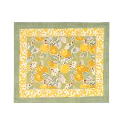 Couleur Nature Place Settings & Linens|Citron Mats in Vert & Yellow, Set of 6
