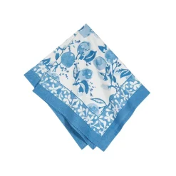 Couleur Nature Place Settings & Linens|Citron Napkins in Bleu, Set of 6
