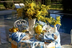Couleur Nature Place Settings & Linens|Citron Napkins in Bleu, Set of 6