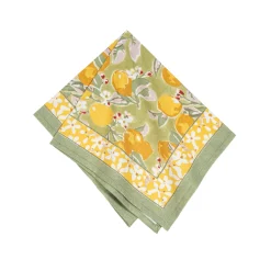 Couleur Nature Place Settings & Linens|Citron Napkins in Vert & Yellow, Set of 6