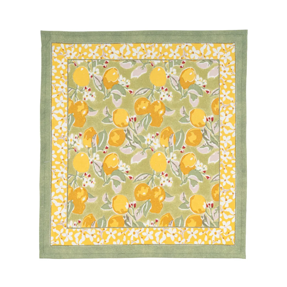 Couleur Nature Place Settings & Linens|Citron Napkins in Vert & Yellow, Set of 6