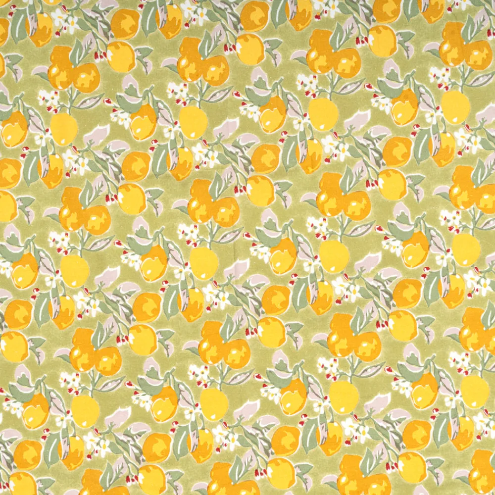 Couleur Nature Place Settings & Linens|Citron Tablecloth in Vert & Yellow