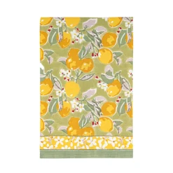 Couleur Nature Place Settings & Linens|Citron Tea Towels in Vert & Yellow, Set of 3