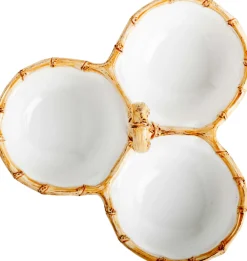 Juliska Dinnerware|Classic Bamboo Natural Cocktail Triple Server