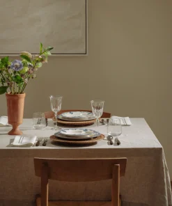 Rebecca Udall Place Settings & Linens|Classic Hemstitch Linen Tablecloth in Natural