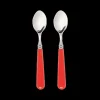 Late Afternoon Flatware|Classic Red Spoons, Set of 2